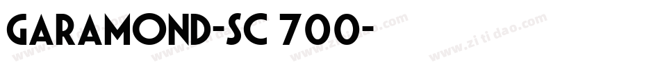 garamond-sc 700字体转换